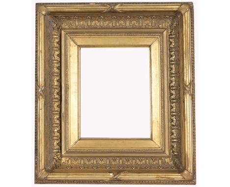 American 1870's Gilt/Wood Frame Retail Gallery Price: $ 31,200 Rabbet Size: 6.75 x 8.5 in. Sight Size: 6.25 x 8.25 in. Overal