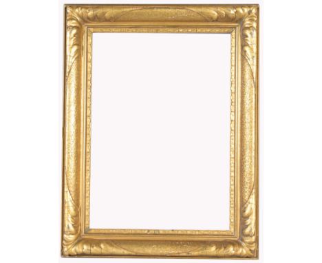 American 1920's Gilt Wood Frame Retail Gallery Price: $ 36,400 Rabbet Size: 17.75 x 12.75 in. Sight Size: 17 x 12 in. Overall