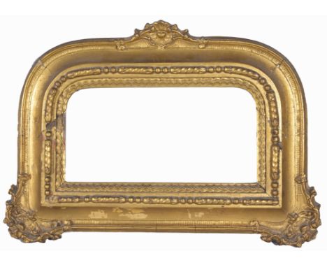 American 1880's Gilt Frame Retail Gallery Price: $ 20,800 Rabbet Size: 5.75 x 10 in. Sight Size: 4.5 x 9 1/8 in. Overall Fram
