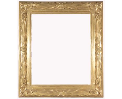 Large Murphy Carrig-Rohane 1905 Gilt/Hand Carved Frame. Inscribed verso. The Carrig-Rohane Shop was founded by Hermann Dudley