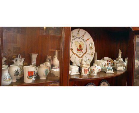 Good, large collection of Goss crested china including Goss collectors anniversary plate.