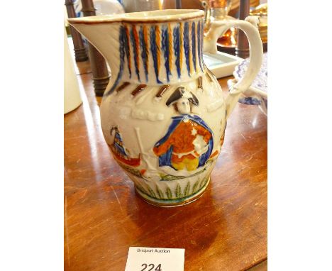 A Lord Garvis Prattware commemorative jug