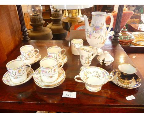 Royal Doulton Art Deco coffee set (A/F)