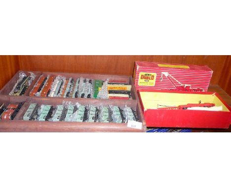 Large quantity of Hornby Dublo rolling stock together with a boxed 4620 Breakdown Crane