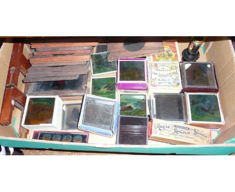Large collection of Victorian Magic Lantern slides 