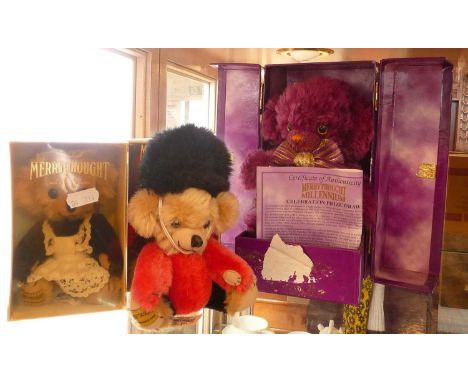 Four various Merrythought  Teddy Bears including Merrythought Millennium Cheeky Bear