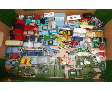Good quantity of played with diecast vehicles including Lesney, Matchbox and Dinky Toys