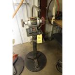 PEDESTAL BENCH GRINDER, CRAFTSMAN 6", 1/3 HP motor, set-up for polishing