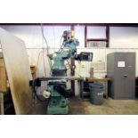 CNC KNEE STYLE MILL, TRAK MDL. K4SX, Prototrak SMX CNC control, 6” riser block, 10” x 50” table,