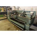 GAP BED ENGINE LATHE, KINGSTON 17” X 60”, new 2003, spds: 52-1350 RPM, 10” dia. 3-jaw chuck, 4-jaw