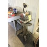 PEDESTAL BENCH GRINDER, CRAFTSMAN 6", 1/2 HP motor, set-up for polishing