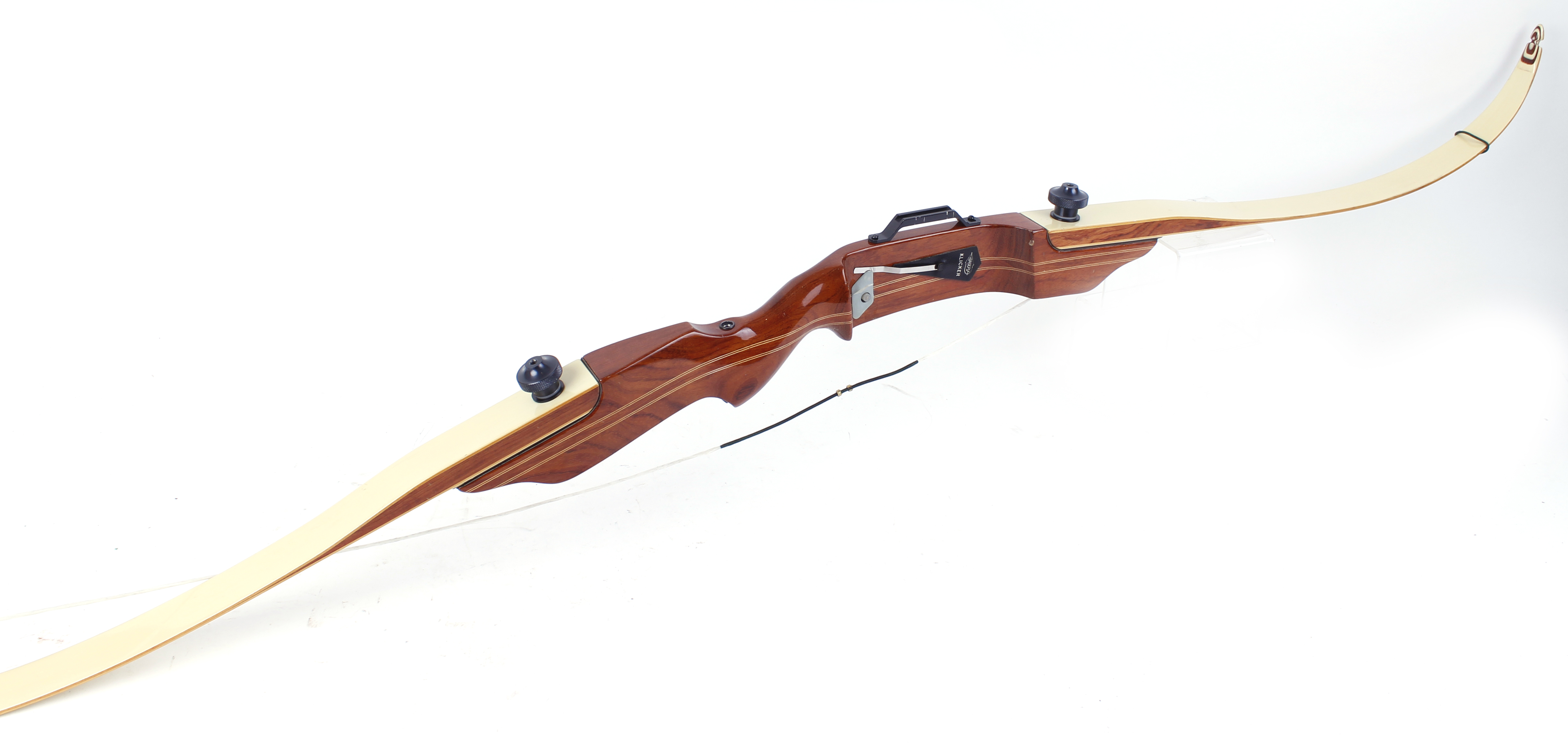 5ft Hoyt 3 Piece Take Down Recurve Wood Laminate Bow With Slip