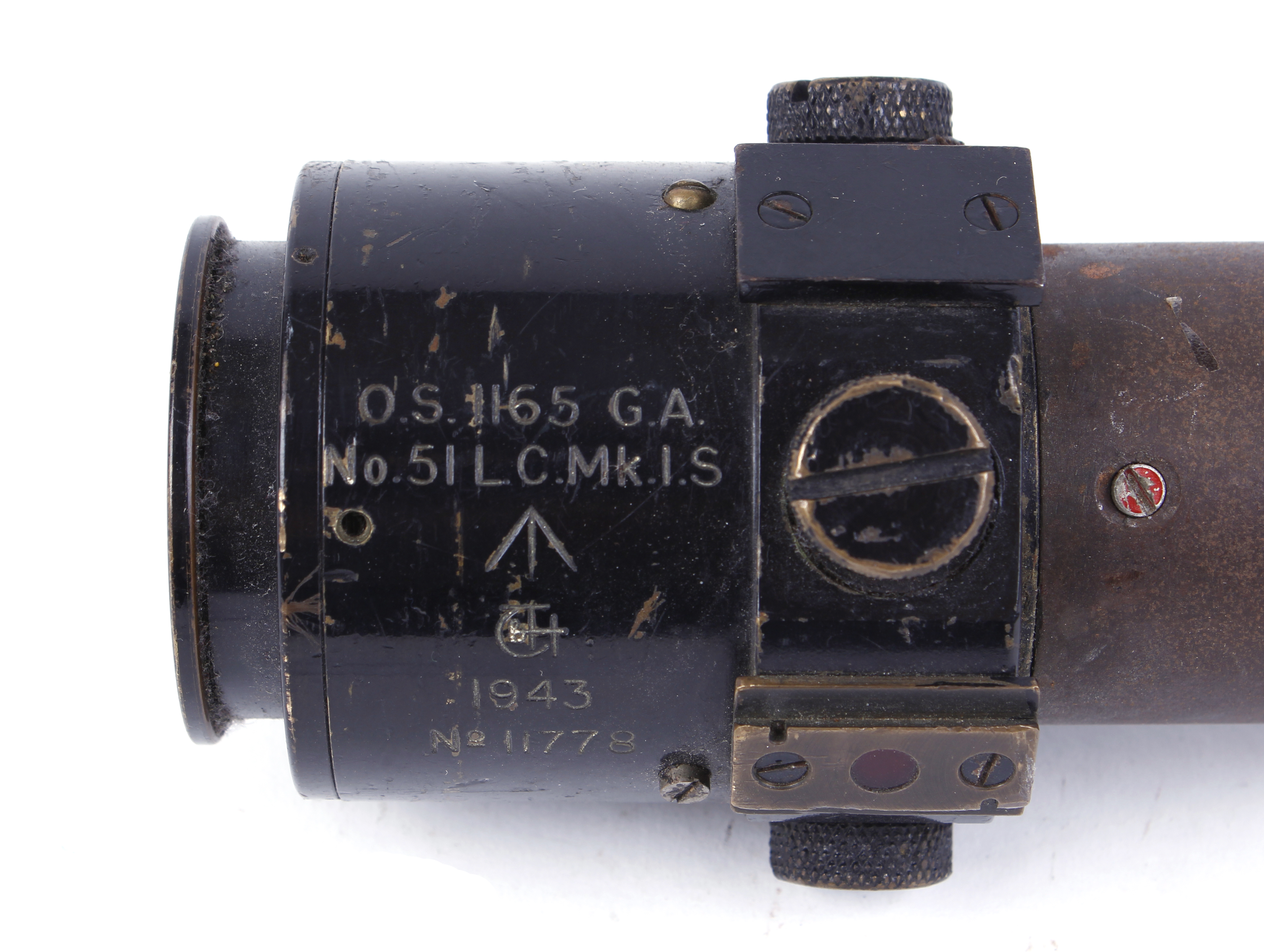 No.51 L.C. Mk I.S. tank sighting scope (17 pdr anti tank guns), dated