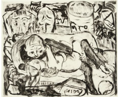 Kasimir Edschmid, Max Beckmann. Mit Reproduktionen nach sechs  Radierungen. 10. Druck der Dürer-Presse. Reclam-Verlag, Leipzi