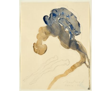 1932 Dübendorf/Zürich. Tätig in Malsburg/Kandern. Aquarell/Bleistift. 'Vezia'. U.r. mit Bleistift sign., bet. u. 90(19) dat. 