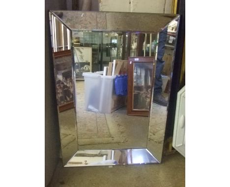 BEVEL EDGED MIRROR 80CM X 55CM 