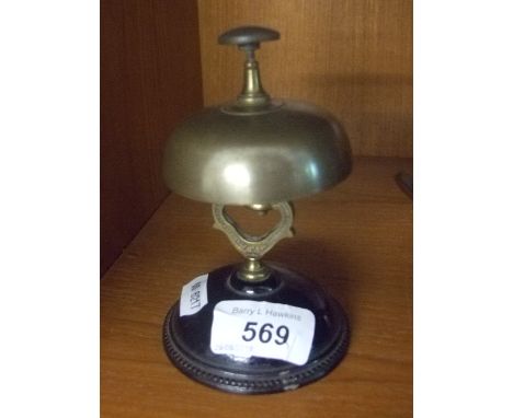 VINTAGE BRASS SHOP BELL 