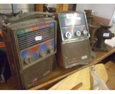 2 VINTAGE SATELLITE RADIOS  
