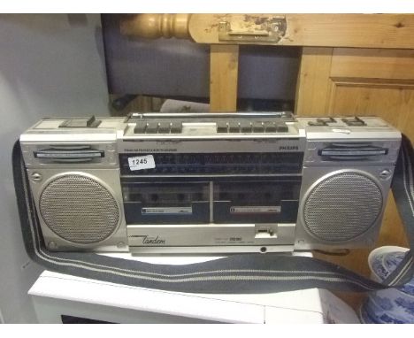 RETRO PHILIPS TANDEM RADIO/CASSETTE