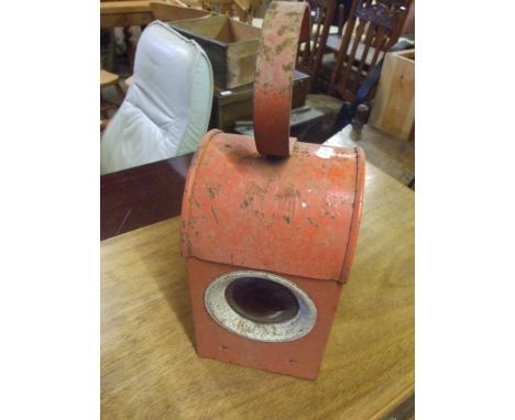 VINTAGE PARAFFIN ROADSIDE LAMP MADE BY BAT