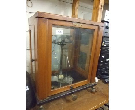 CASED GEORGE AND BECKER SCALES 
