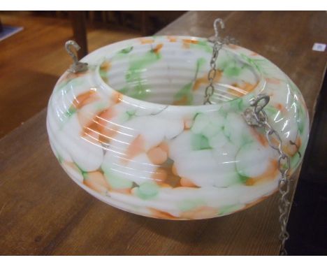 RETRO GLASS CEILING LIGHT WITH CHAINS