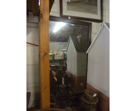 OAK FRAMED MIRROR 