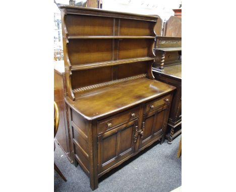 An Ercol dresser. 161cm high x 122cm wide x 48cm deep. 