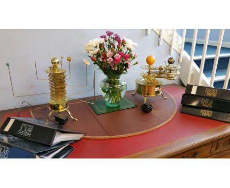 2 Model brass solar systems