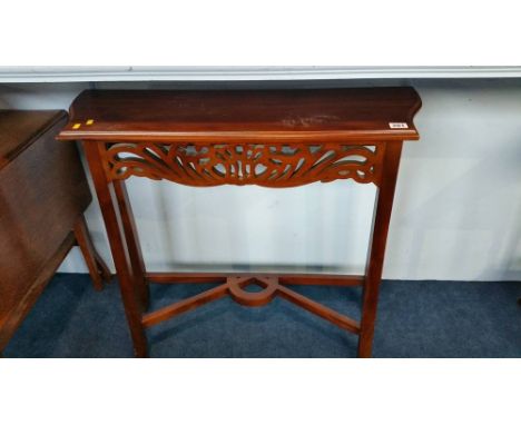 Mahogany console table