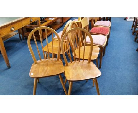 Set of 4 Ercol dining chairs