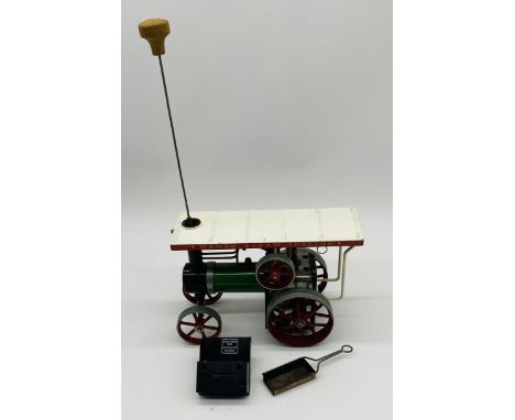 A vintage unboxed Mamod steam engine tractor