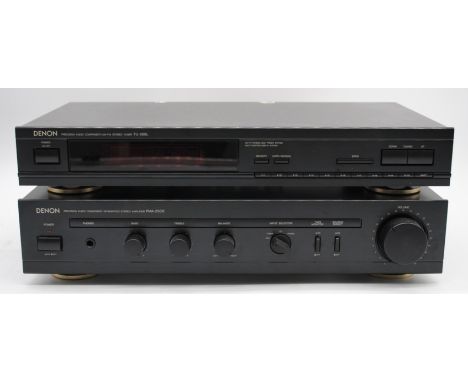 A Denon PMA-250III integrated amplifier, along with a Denon TU-260L AM/FM tuner and a pair of Pioneer CS-161 8 ohm speakers -