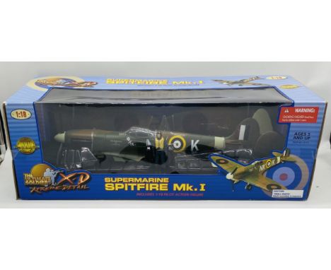A boxed 21st Century Toys The Ultimate Solder Xtreme Detail WW2 Supermarine Spitfire Mk.I including pilot action figure (1:18