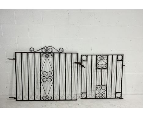 Two vintage wrought iron gates