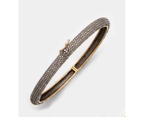   Feiner russischer Diamantarmreif  Feiner russischer Diamantarmreif    Feiner russischer Diamantarmreif    Gelbgold, gest. 5