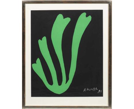   Henri Matisse  Henri Matisse    Henri Matisse    (1869 Le-Cateau-Cambrésis - 1954 Cimiez) nach   "Algue Verte" (Grüne Alge)