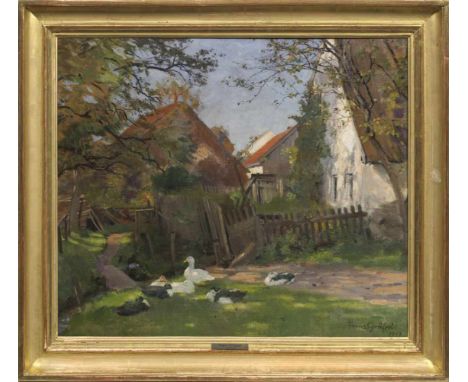   Franz Gräßel (Grässel)  Franz Gräßel (Grässel)    Franz Gräßel (Grässel)    (1861 Obersasbach - 1948 Emmering)   "Dorfidyll