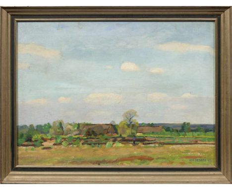   Udo Peters  Udo Peters    Udo Peters    (1884 Hannover -  1964 Worpswede)   Sommerliche Teufelsmoor-Landschaft bei Worpswed