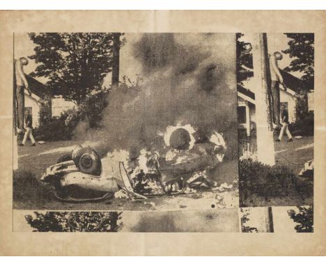   Andy Warhol  Andy Warhol    Andy Warhol    (1928 Pittsburgh - 1987 New York)   "White Burning Car". Originaltitel   Offset-