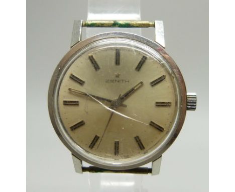 A Zenith wristwatch head, 35mm including crown 