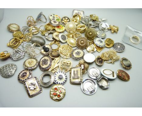 Seventy-five scarf rings 