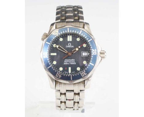 A gent's Omega Seamaster Professional steel cased quartz wristwatch, ref. 25618000, No. 58163593, circa 2003, cal. 1538 quart