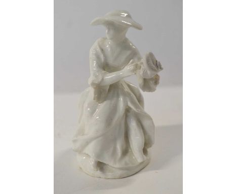 Bow White Figure of a Tambourine Player c.1754 10cm high10cm highsome restoration