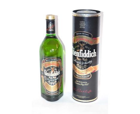 Glennfiddich Pure Malt Scotch Whisky Special Reserve, 1 litre, in presentation tube