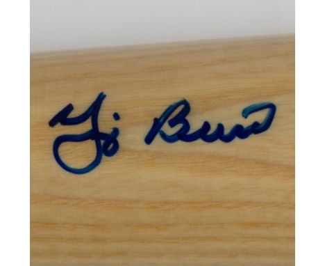 Limited Edition Yogi Berra Hall of Fame Bat personally signed and verified by Cooperstown Bat Co. Certificate of authenticity