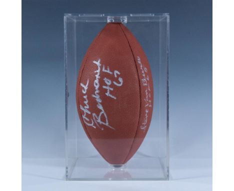 Official NFL ball autographed by the former halfback in silver Sharpie. Consolidated Sports Certificate of Authenticity inclu