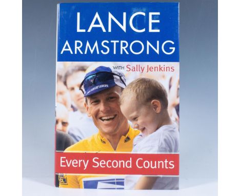 Autographed by Lance Armstrong, American former professional road racing cyclist. Though he had received international fame f