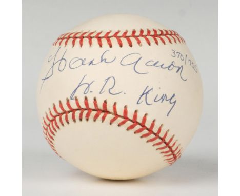 Official National League Baseball signed by Hank Aaron. Certificate of Authenticity from Goldin Sports Marketing and Licensin