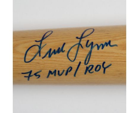 This Rawlings Big Stick Professional Model bat was signed by Fred Lynn under supervision of Varsity Memorabilia. Certificate 